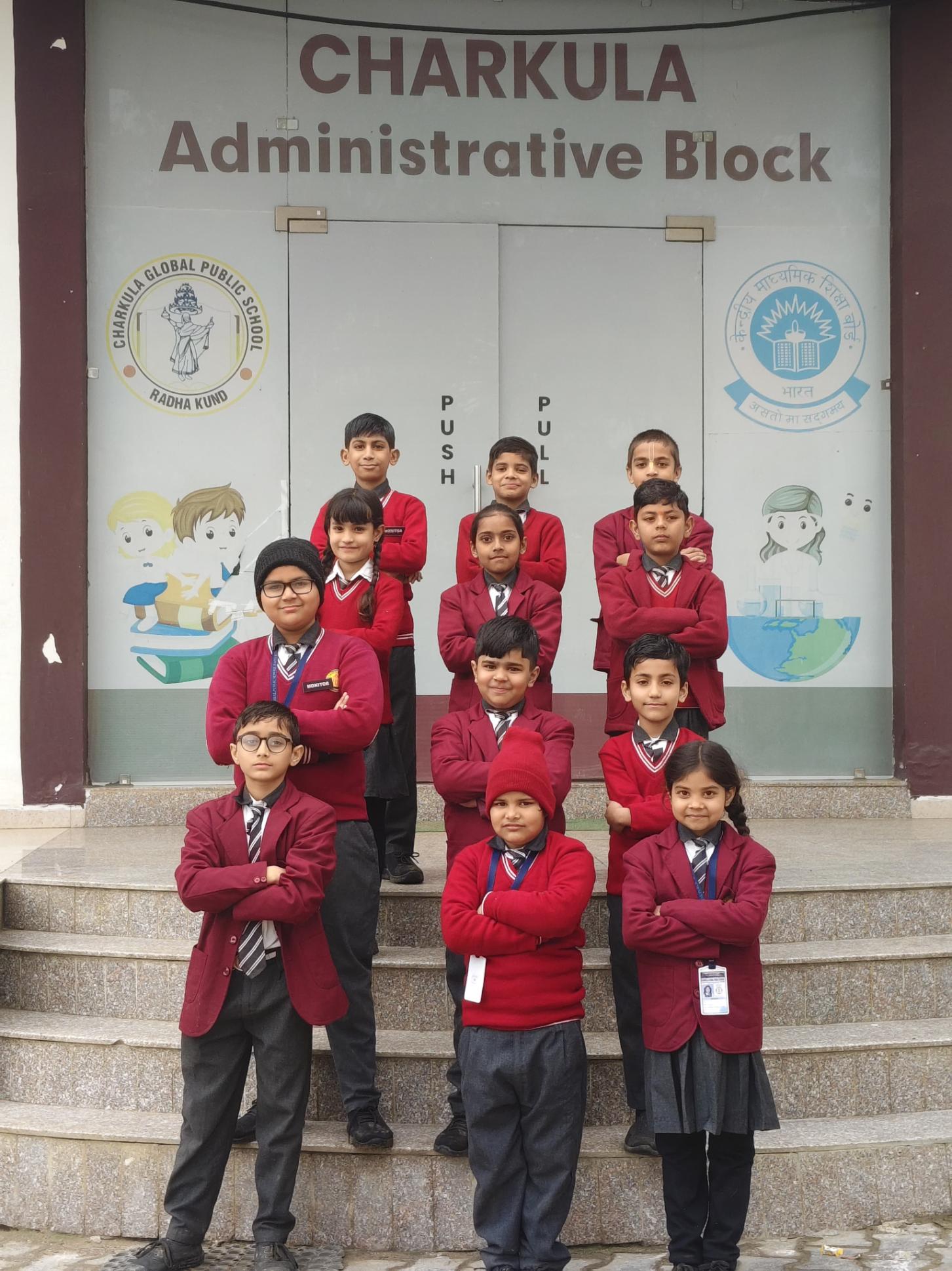 Students at Charkula Global Public School